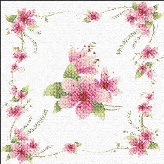 Cushion Cover free cross-stitch pattern