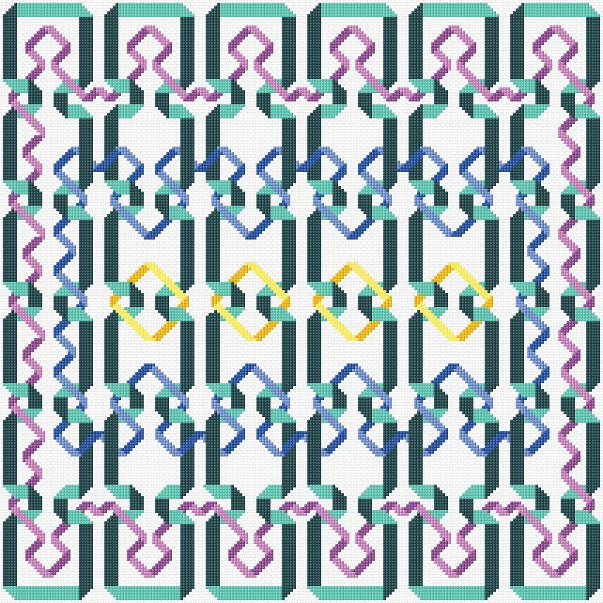 Cushion Cover free cross-stitch pattern