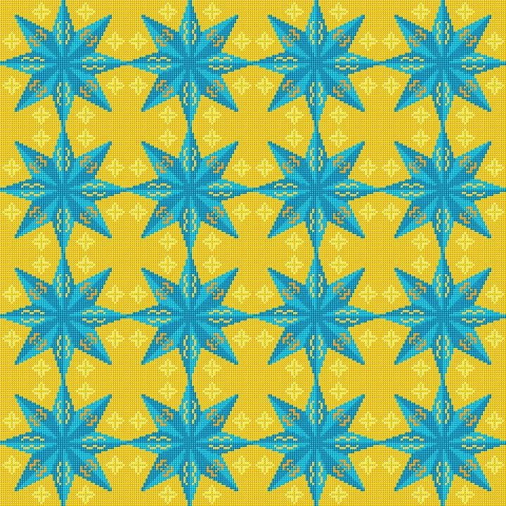 Cushion Cover free cross-stitch pattern