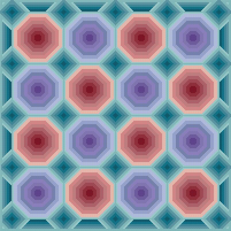 Cushion Cover free cross-stitch pattern