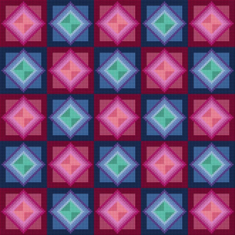 Cushion Cover free cross-stitch pattern