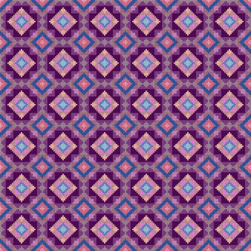 Cushion Cover free cross-stitch pattern