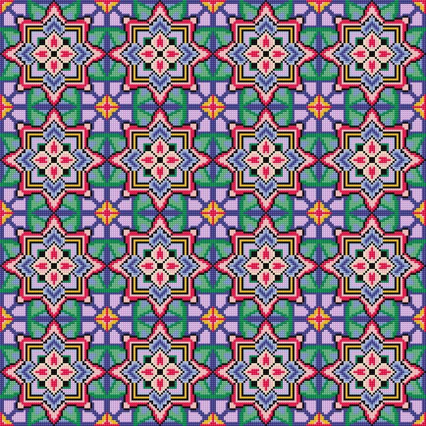 Cushion Cover free cross-stitch pattern