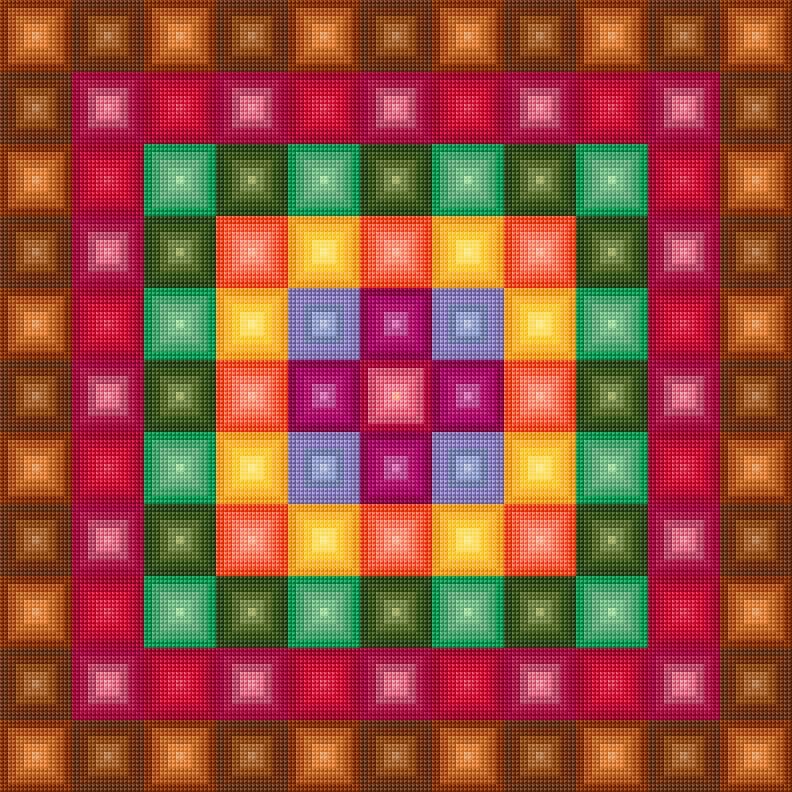 Night Lights free cross-stitch pattern