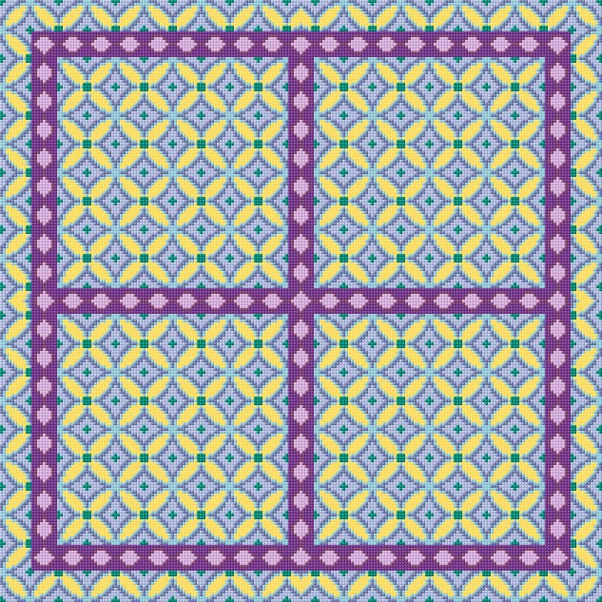 Cushion Cover free cross-stitch pattern