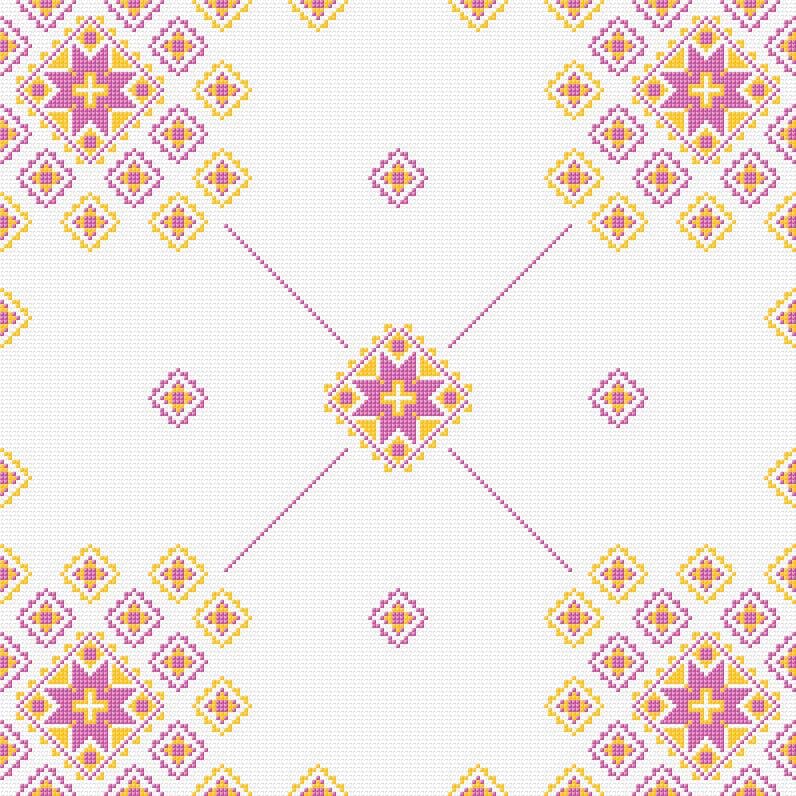 Cushion Cover free cross-stitch pattern