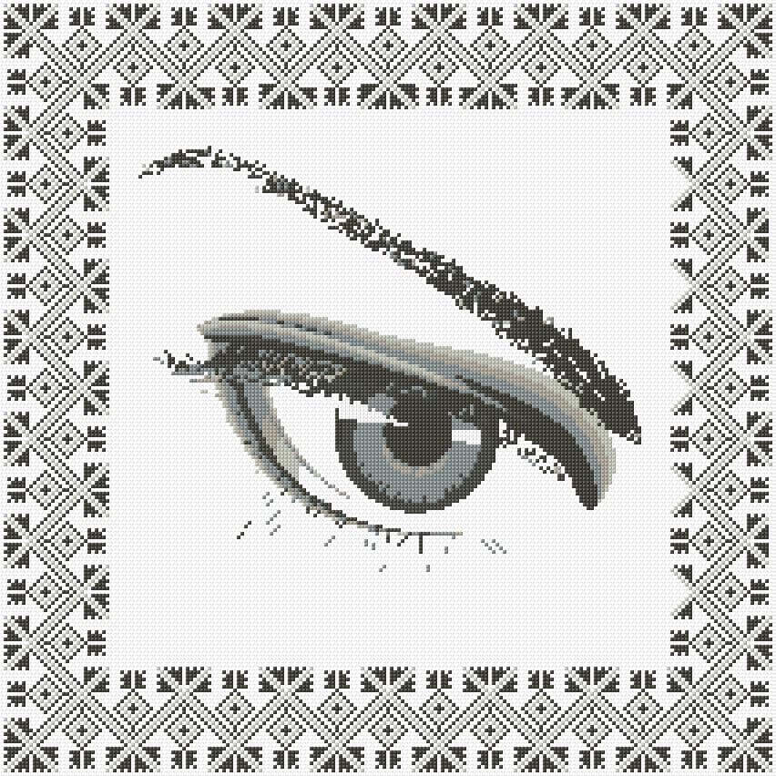 Cushion Cover free cross-stitch pattern