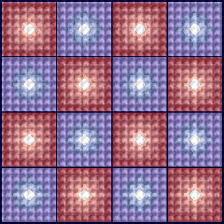 Cushion Cover free cross-stitch pattern