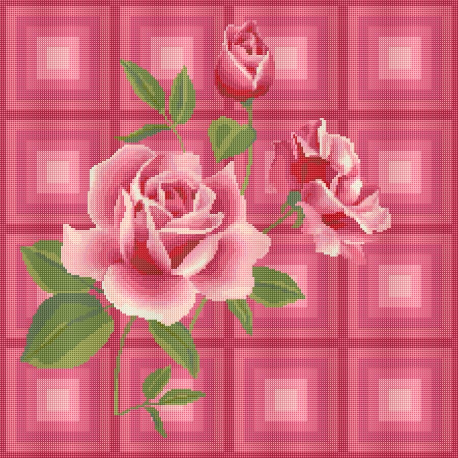 Cushion Cover free cross-stitch pattern