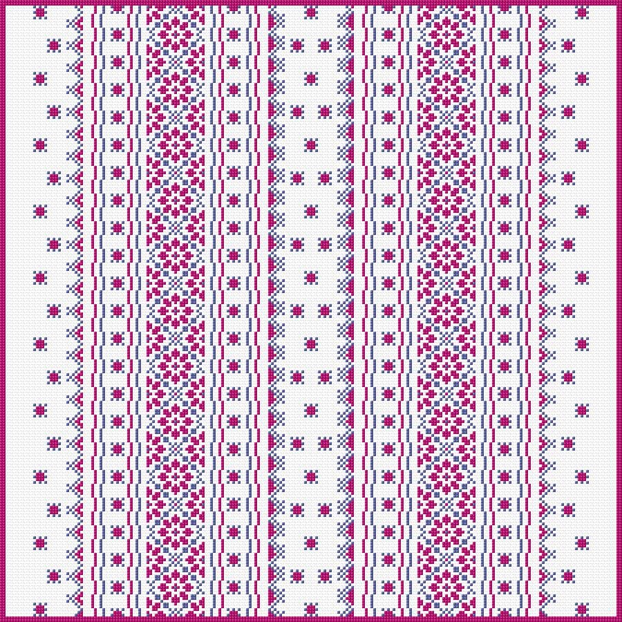 Cushion Cover free cross-stitch pattern