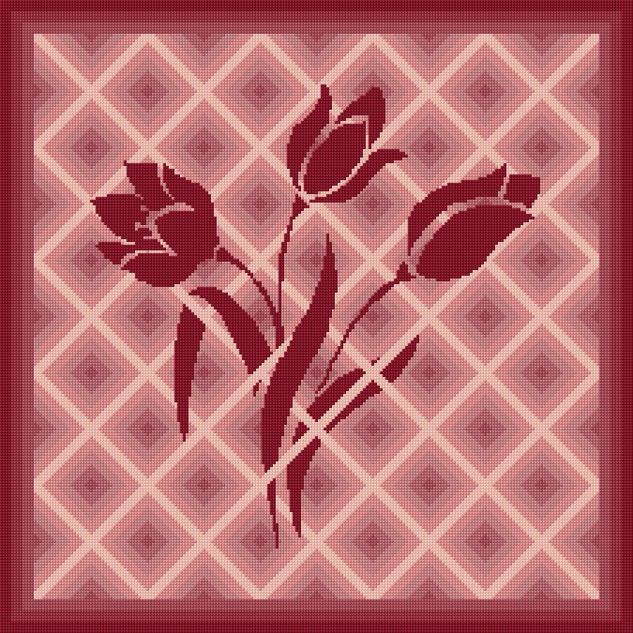 Cusion Cover free cross-stitch pattern