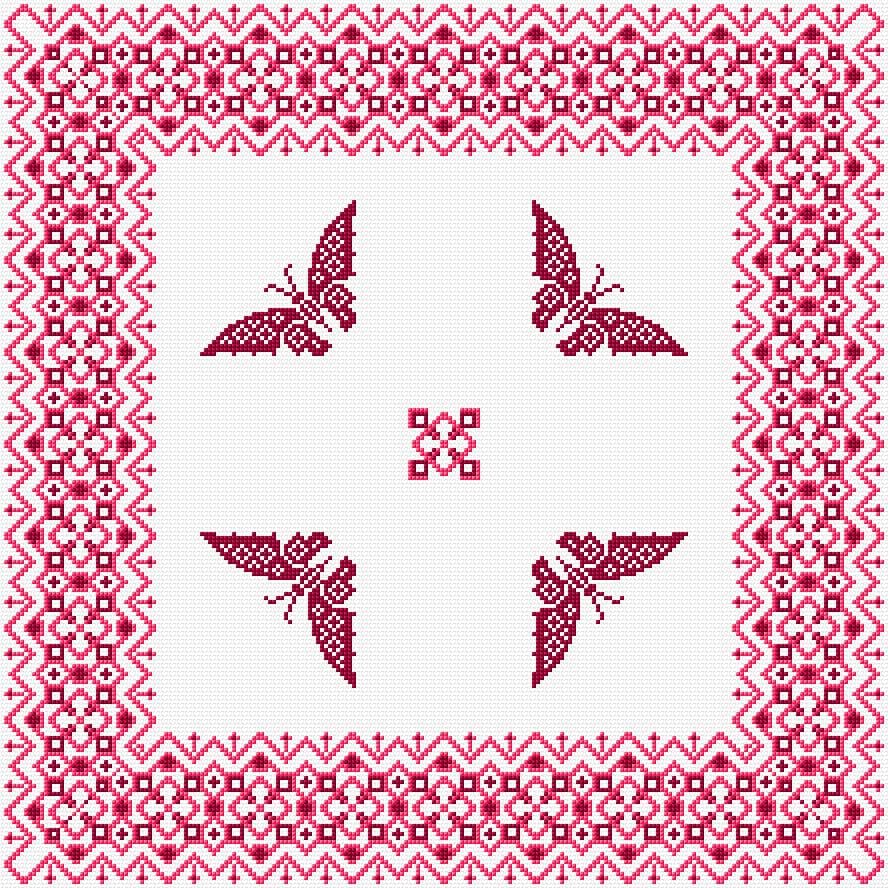 Cushion Cover free cross-stitch pattern