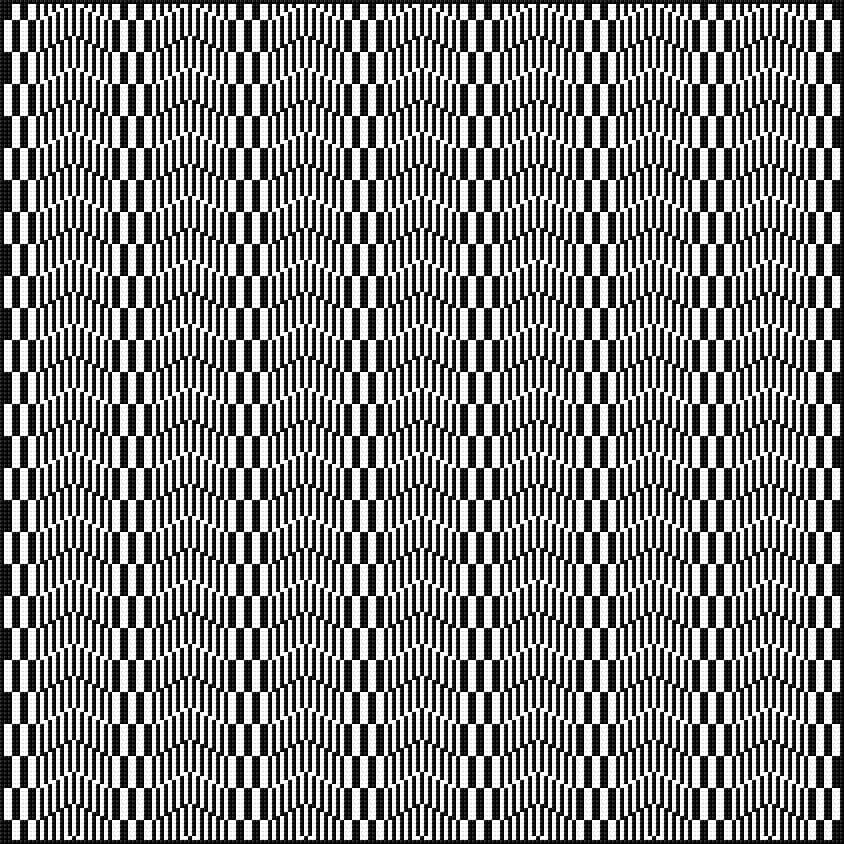 Illusion free cross-stitch pattern