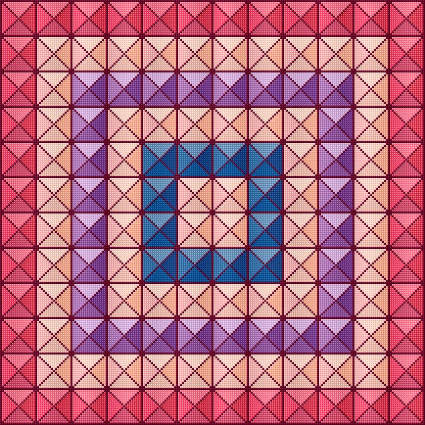 Cushion Cover free cross-stitch pattern