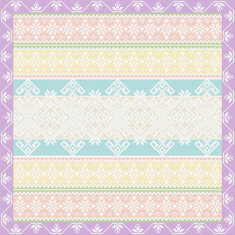 Cushion Cover free cross-stitch pattern