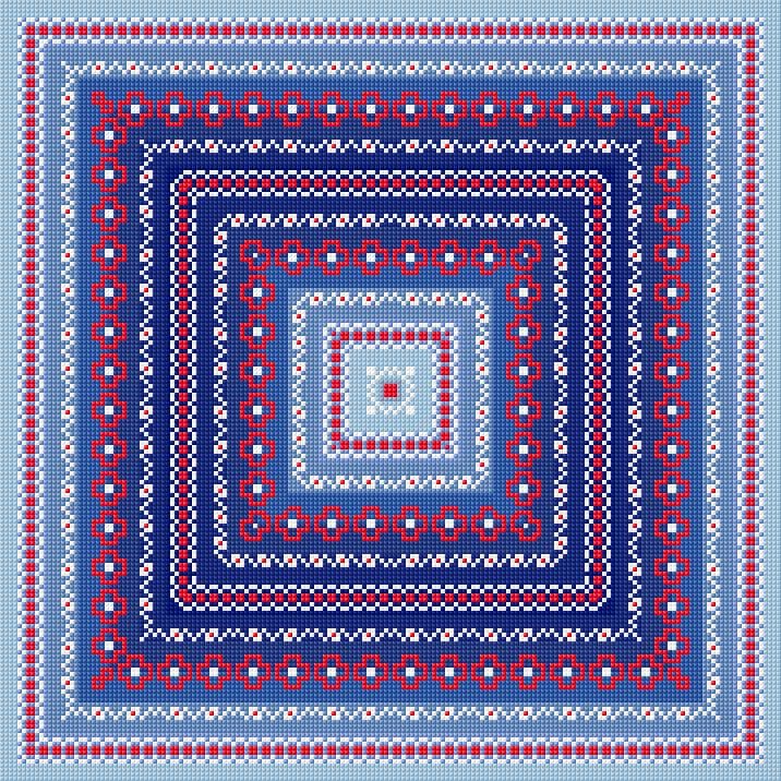 Cushion Cover free cross-stitch pattern