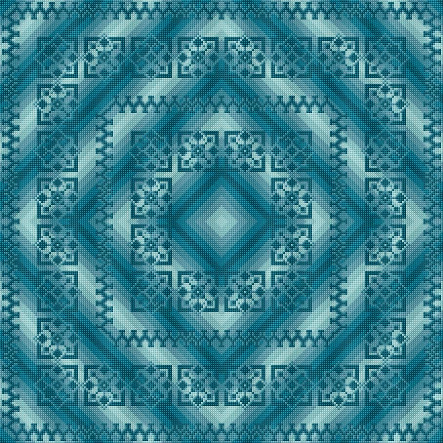 Cushion Cover free cross-stitch pattern