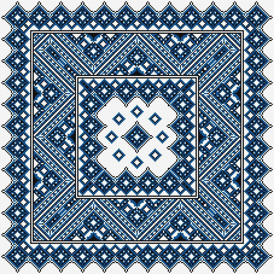 Cushion Cover free cross-stitch pattern