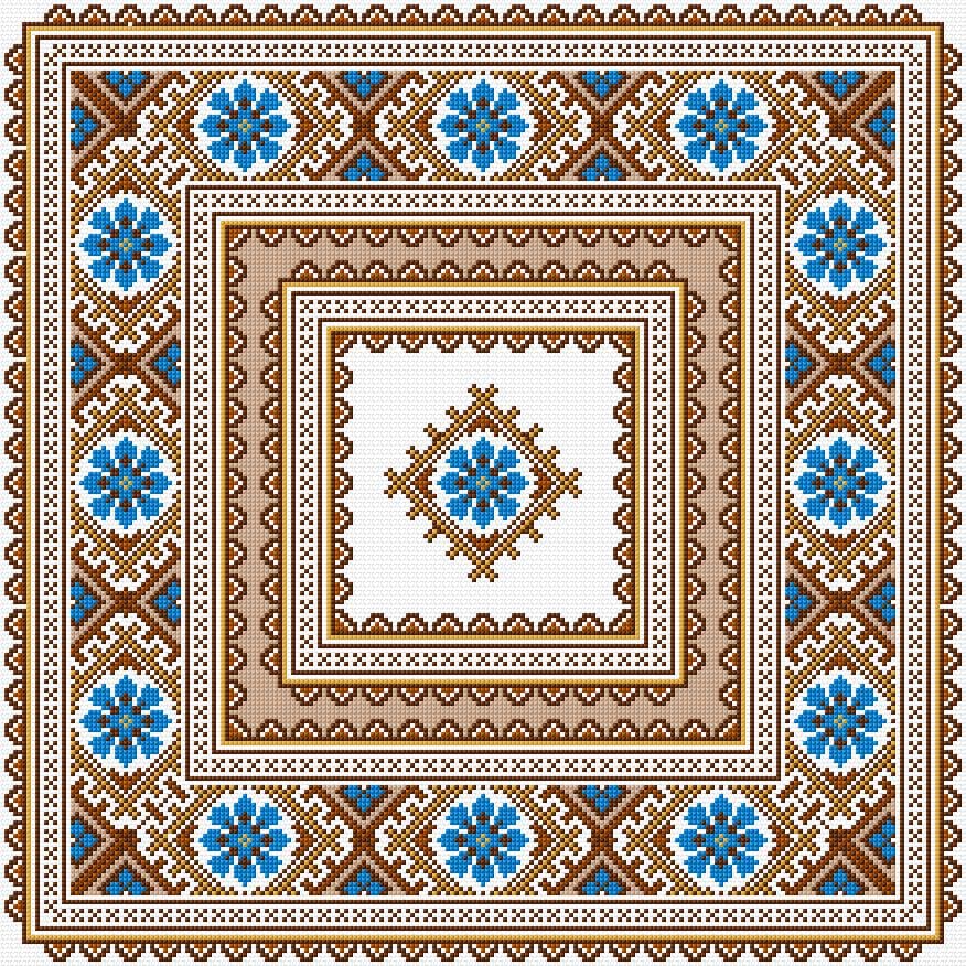 Cushion Cover free cross-stitch pattern