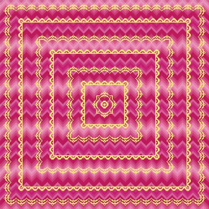 Cushion Cover free cross-stitch pattern