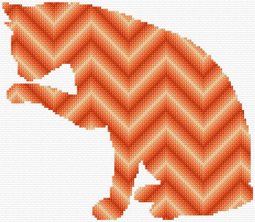 Cat free cross-stitch pattern