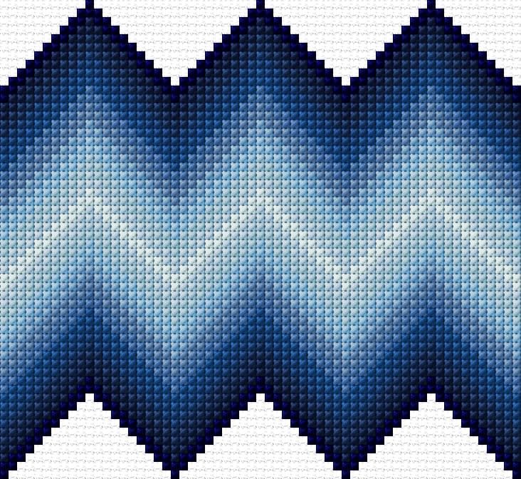 Chevron Pattern free cross-stitch pattern
