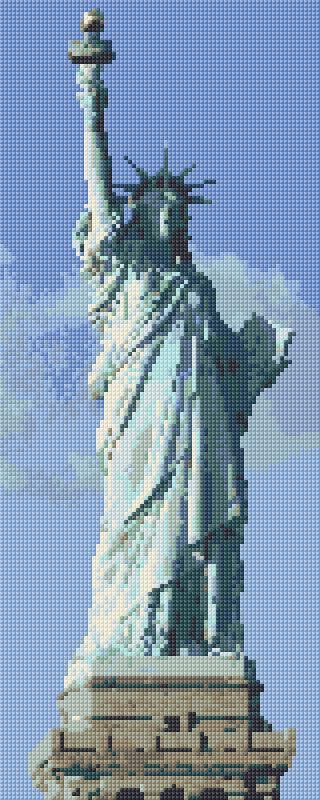 Statue of Liberty free cross-stitch pattern