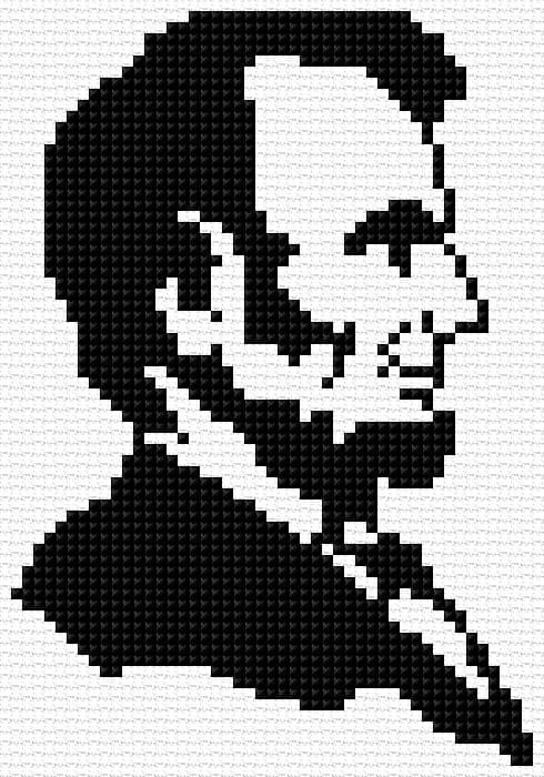 Lincoln free cross-stitch pattern