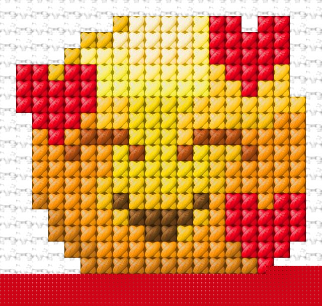 Love free cross-stitch pattern