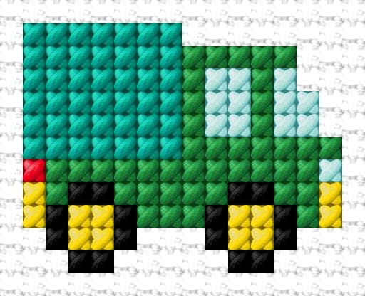 Truck free cross-stitch pattern