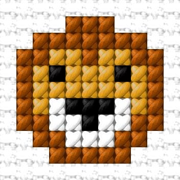 Lion free cross-stitch pattern