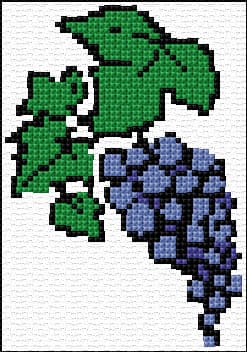 Vine free cross-stitch pattern