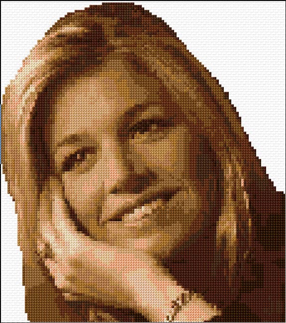 Princess Maxima free cross-stitch pattern