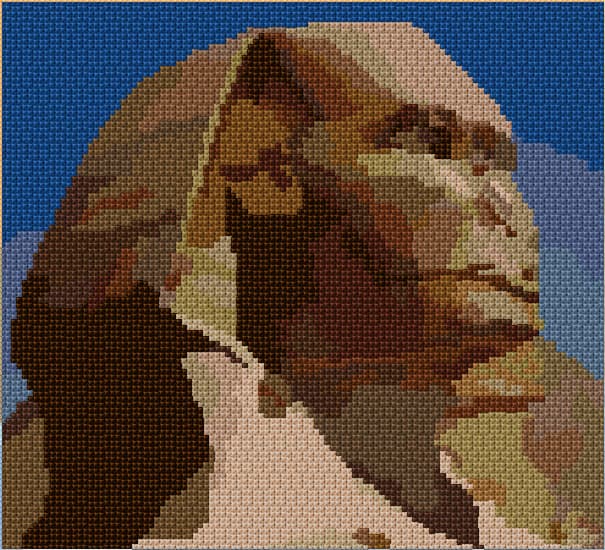 Sphinx free cross-stitch pattern