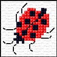 Ladybug free cross-stitch pattern