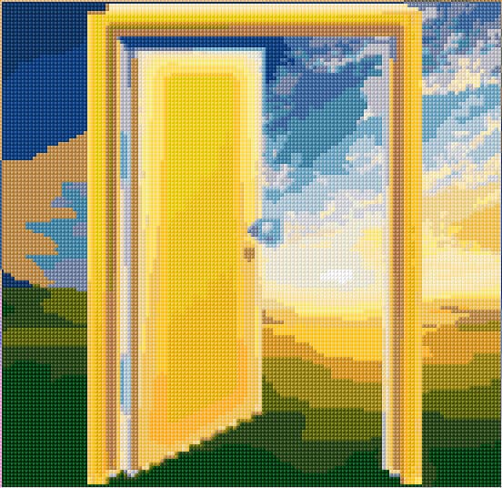 Future free cross-stitch pattern