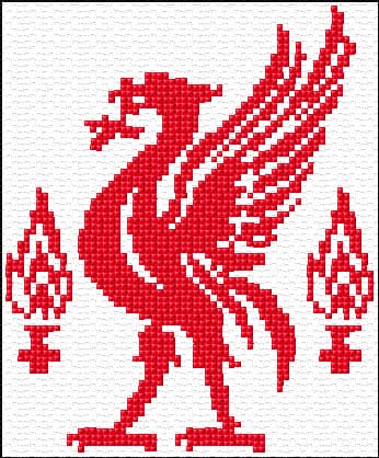 Liverpool Logo free cross-stitch pattern