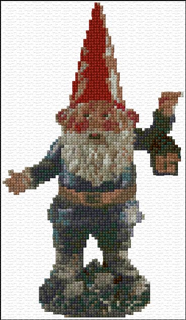 Gnom free cross-stitch pattern