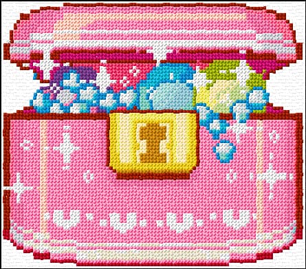 Jewelry free cross-stitch pattern