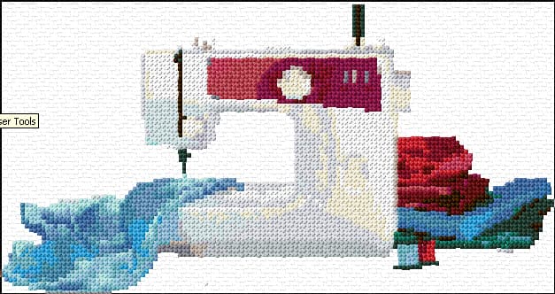 Sewing Machine free cross-stitch pattern