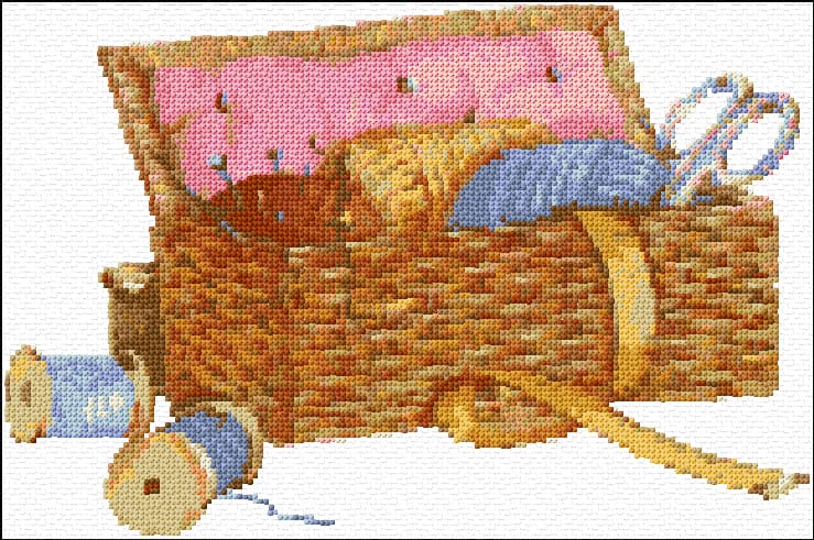 Sewing free cross-stitch pattern