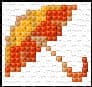 Umbrella free cross-stitch pattern