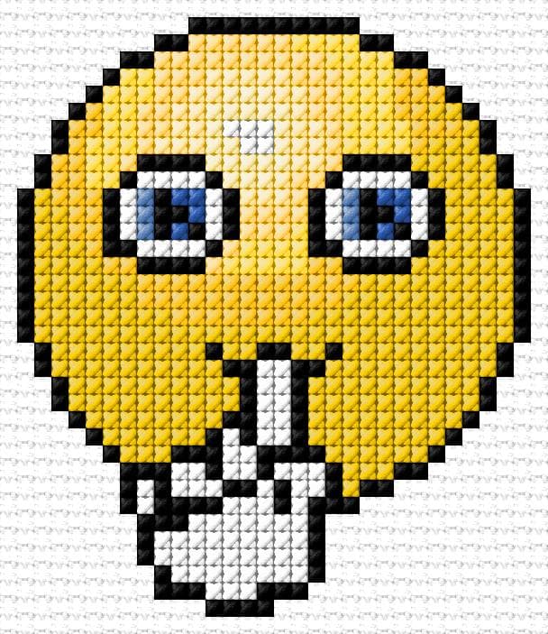 Shhhh free cross-stitch pattern