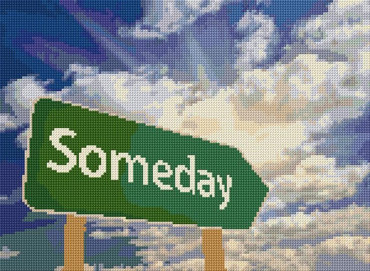 Someday free cross-stitch pattern