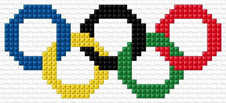 Olympic free cross-stitch pattern