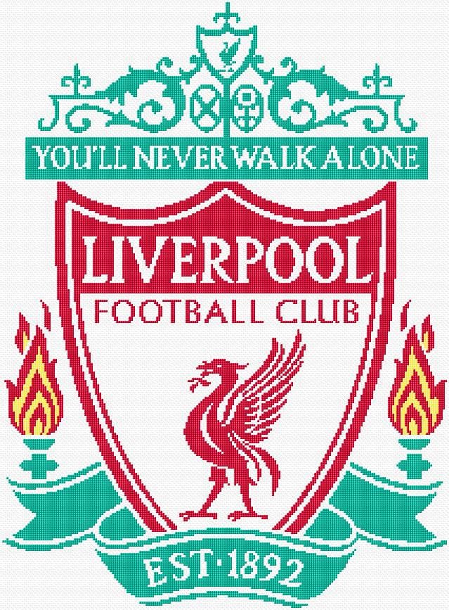 Liverpool Logo free cross-stitch pattern
