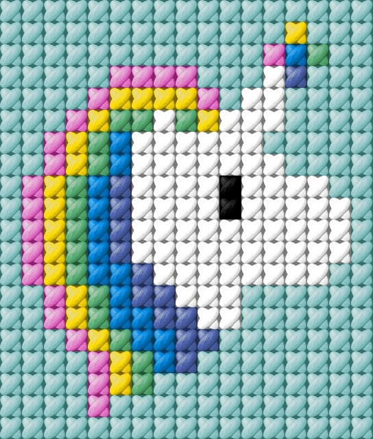 Unicorn free cross-stitch pattern