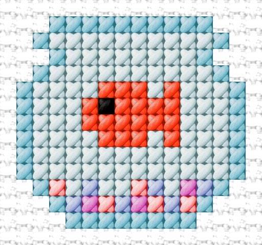 Fish free cross-stitch pattern