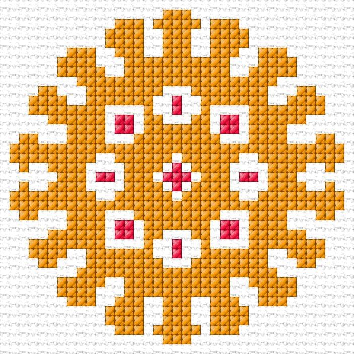 Coronavirus free cross-stitch pattern