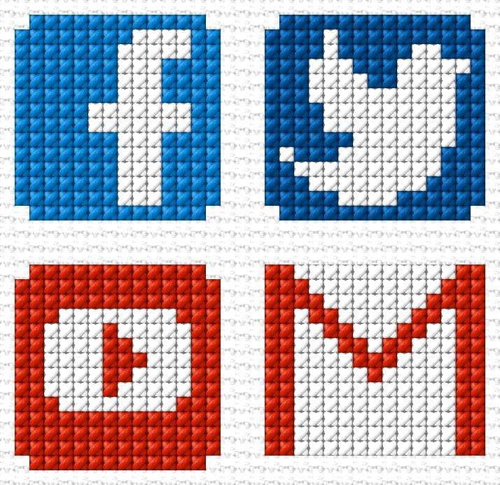 Logos free cross-stitch pattern